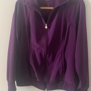 Infinity eggplant color scrub jacket Large